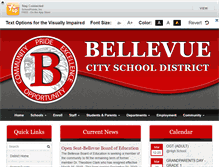Tablet Screenshot of bellevueschools.org